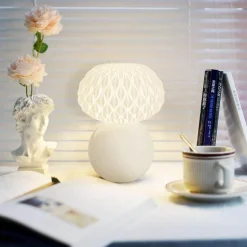 Minimalistische Keramik-Tischlampe – Moderne Beleuchtungsvorrichtung für Zuhause