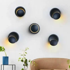 Minimalistische Orb-Wandlampe – Moderne zeitgenössische Leuchte
