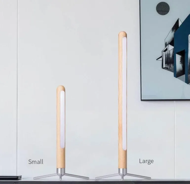 Minimalistische Schreibtischlampe aus Holz – Nordic Sky Design