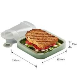 Minimalistische wiederverwendbare Sandwichbox – Umweltfreundlicher Lunchbehälter