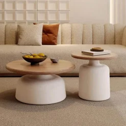 Minimalistischer Couchtisch aus Holz – Luxuriöses modernes Herzstück