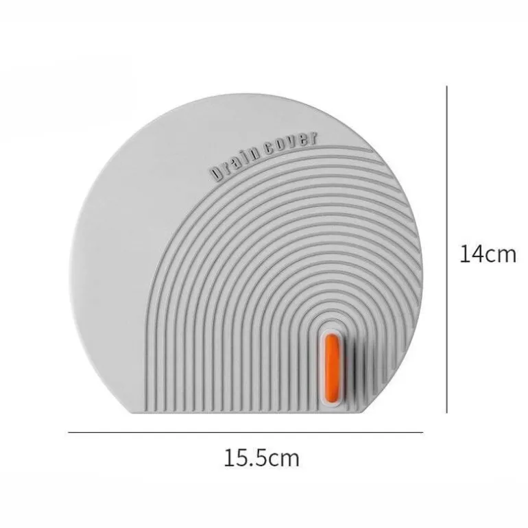 Minimalistisches Abfluss-Abdeckpad - Wasserstopper für Waschbecken und Wanne