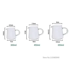 Mini-Milchkännchen aus Glas – Ausgießer für Kaffee und Tee