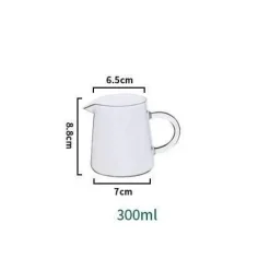 Mini-Milchkännchen aus Glas – Ausgießer für Kaffee und Tee