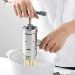 Mini-Nudelmaschine aus Edelstahl – Manuelle Nudelmaschine