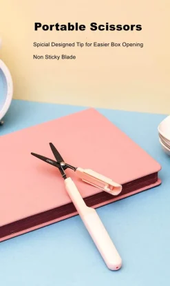 Mini-Papierschneider-Schere, faltbar, tragbar, sicheres Schneidewerkzeug