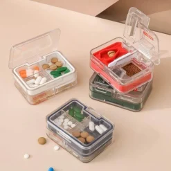 Mini-Pillenteiler – Tragbarer Medikamenten-Organizer mit Aufbewahrungsbox