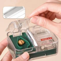 Mini-Pillenteiler – Tragbarer Medikamenten-Organizer mit Aufbewahrungsbox