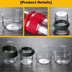 Mini-Reiseteekanne – Hitzebeständige Teekanne für die Tasche