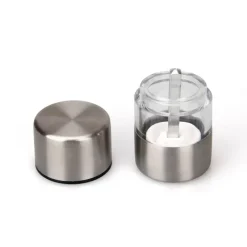 Mini-Salz- und Pfeffermühle aus Edelstahl – kompakte Küchengewürzmühle für frische Kräuter