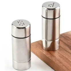 Mini-Salz- und Pfefferstreuer aus Edelstahl – Gewürzset für die Küche
