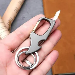 Mini-Schlüsselanhänger-Flaschenöffnermesser - Faltbares Werkzeug