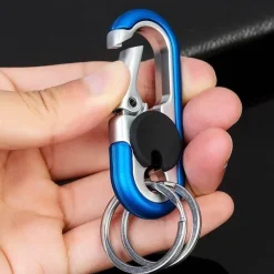 Mini-Schlüsselanhänger-Organizer aus Edelstahl – kompaktes Reisezubehör