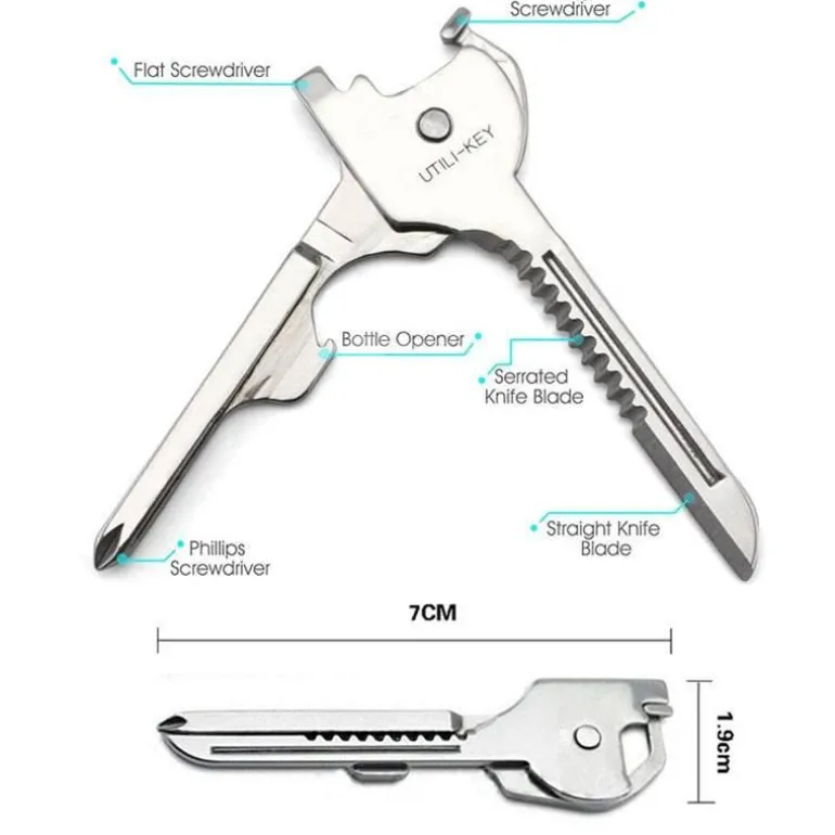 Mini-Schlüsselanhänger-Taschenwerkzeug – All-in-One-Multifunktionsgerät