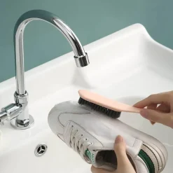 Mini-Schuhbürste mit langem Griff – einfaches Reinigungswerkzeug