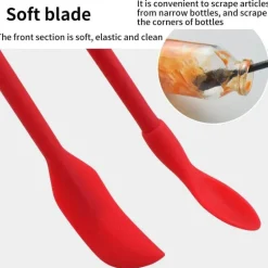 Mini-Silikonspatel-Set – Doppelseitiger Sahne- und Marmeladenschaber