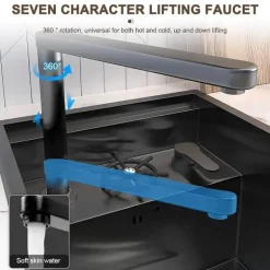 Mini-Spüle aus Edelstahl – Versteckte Tassenspüle