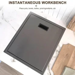 Mini-Spüle aus Edelstahl – Versteckte Tassenspüle