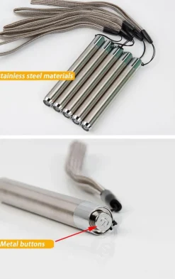 Mini-Taschenlampe aus Edelstahl – tragbares LED-Licht