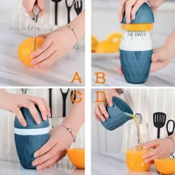 Mini-Zitruspresse – Tragbare Orangen-Zitronenpresse