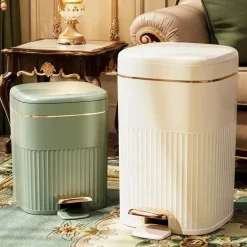 Mülleimer mit luxuriösem Deckel – Mülleimer mit großem Fassungsvermögen für Küche und Bad