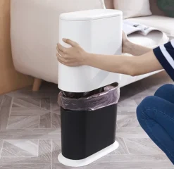 Mülleimer mit zwei Fächern – Lösung zur Mülltrennung