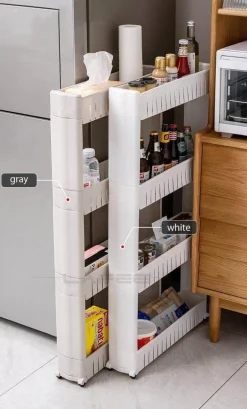 Mobiles Lagerregal mit Rädern – Kompakter Roll-Organizer