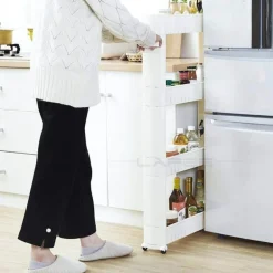 Mobiles Lagerregal mit Rädern – Kompakter Roll-Organizer