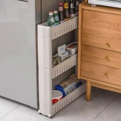 Mobiles Lagerregal mit Rädern – Kompakter Roll-Organizer