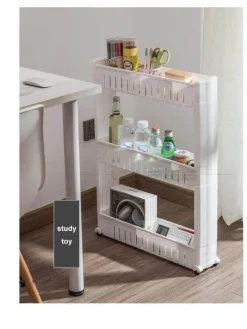 Mobiles Lagerregal mit Rädern – Kompakter Roll-Organizer