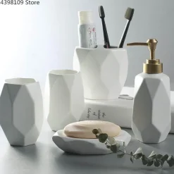 Modern Bath Accessory Set - Menella Collection