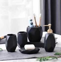 Modern Bath Accessory Set - Menella Collection