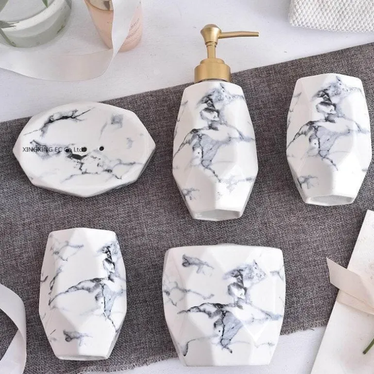 Modern Bath Accessory Set - Menella Collection