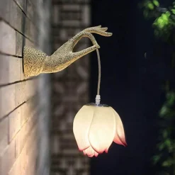 Modern Chinese Lotus Wall Lamp - Creative Decorative Lighting