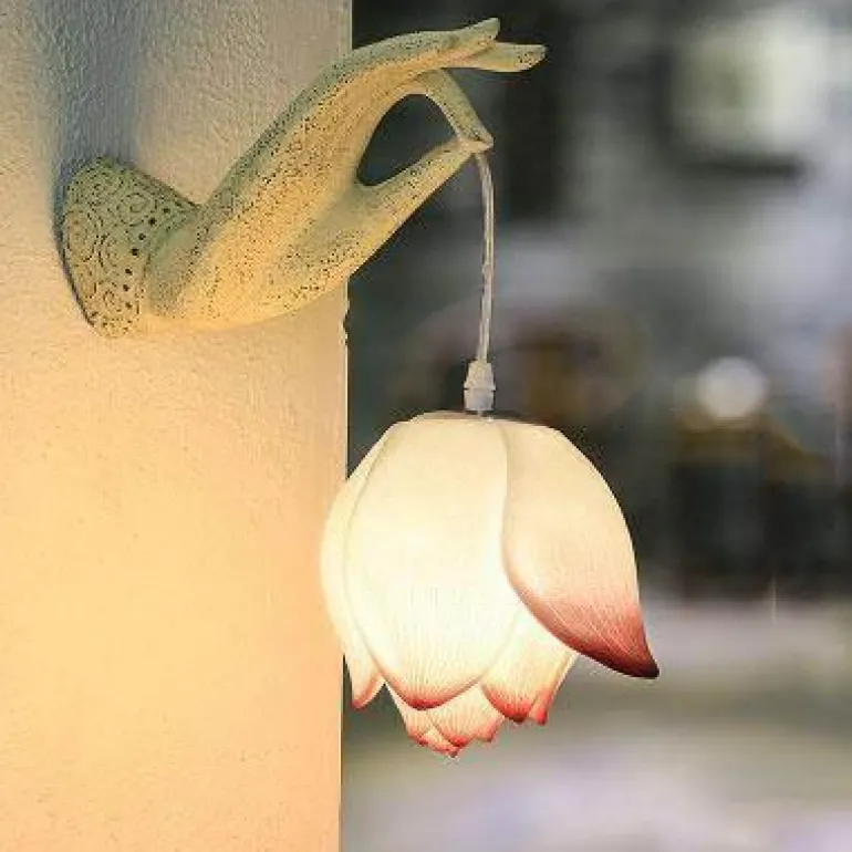 Modern Chinese Lotus Wall Lamp - Creative Decorative Lighting