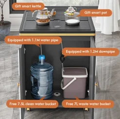 Modern Coffee Table - Double-Sided with Smart Storage