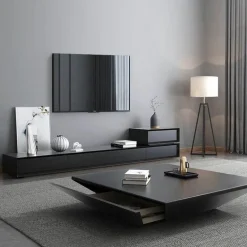 Modern Coffee Table - Elegant Pyramid Design
