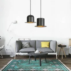 Modern Gentleman Hat Pendant Light - Unique Ceiling Fixture