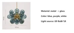 Modern Glass Pendant Lamp - Stylish Bubbly Lighting
