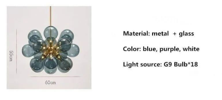 Modern Glass Pendant Lamp - Stylish Bubbly Lighting