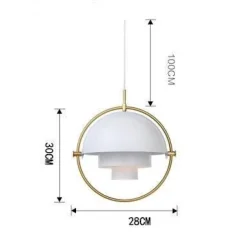 Modern Iron Ball Chandelier - Nordic Lighting Fixture