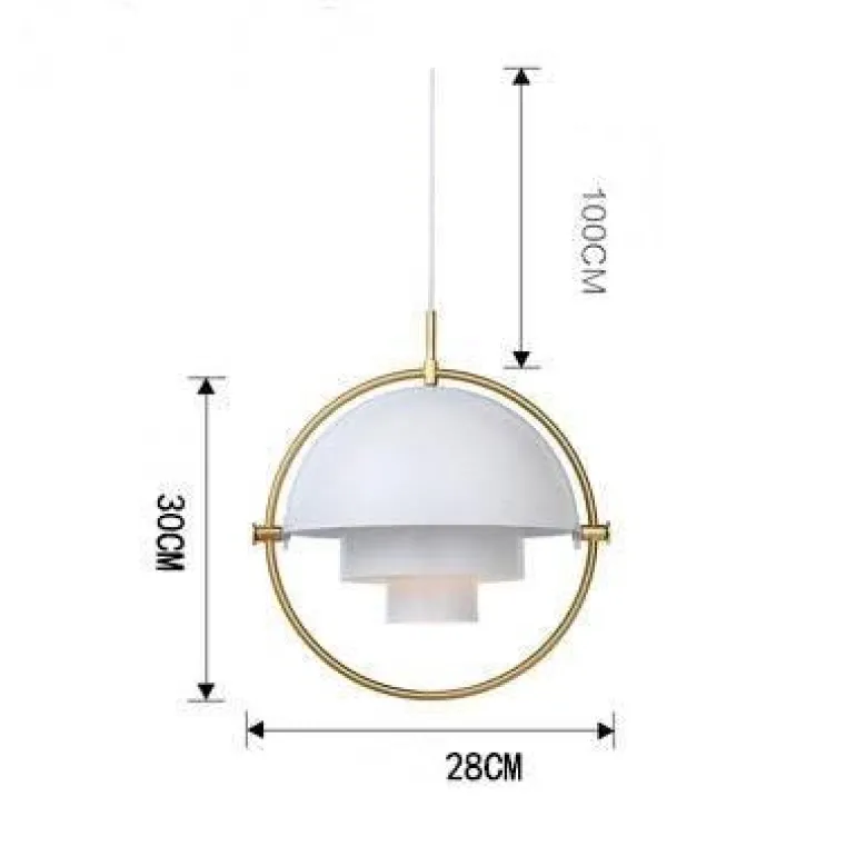 Modern Iron Ball Chandelier - Nordic Lighting Fixture