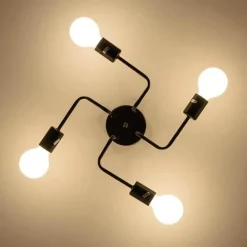 Modern Iron Chandelier - Metal Lighting Fixture