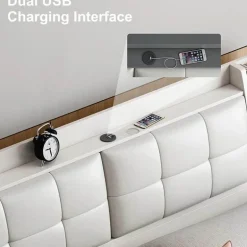 Modern King Tatami Bed - Space-Saving Design with Storage