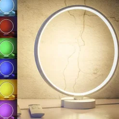 Modern LED Table Lamp - Nordic Circle Mood Lighting