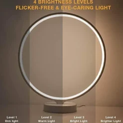 Modern LED Table Lamp - Nordic Circle Mood Lighting