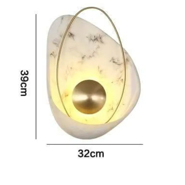 Modern Marble Shell Wall Lamp - Stylish Home Lighting Fixture