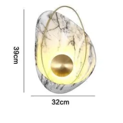 Modern Marble Shell Wall Lamp - Stylish Home Lighting Fixture