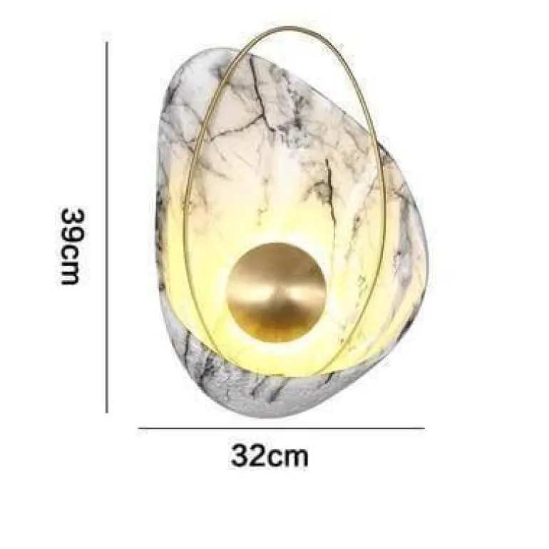 Modern Marble Shell Wall Lamp - Stylish Home Lighting Fixture