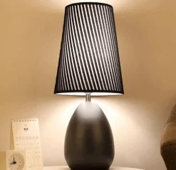 Modern Monochrome Table Lamp - Black and White Lighting
